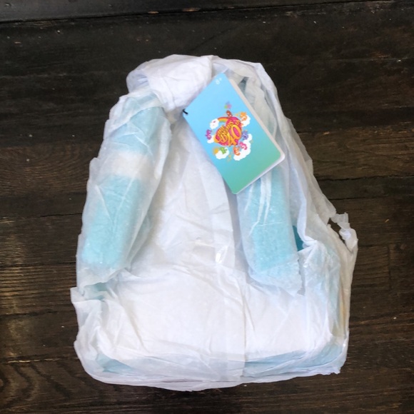 Loungefly Care Bears 40th white multi mini back pack fun playful casual NWT - Picture 10 of 10
